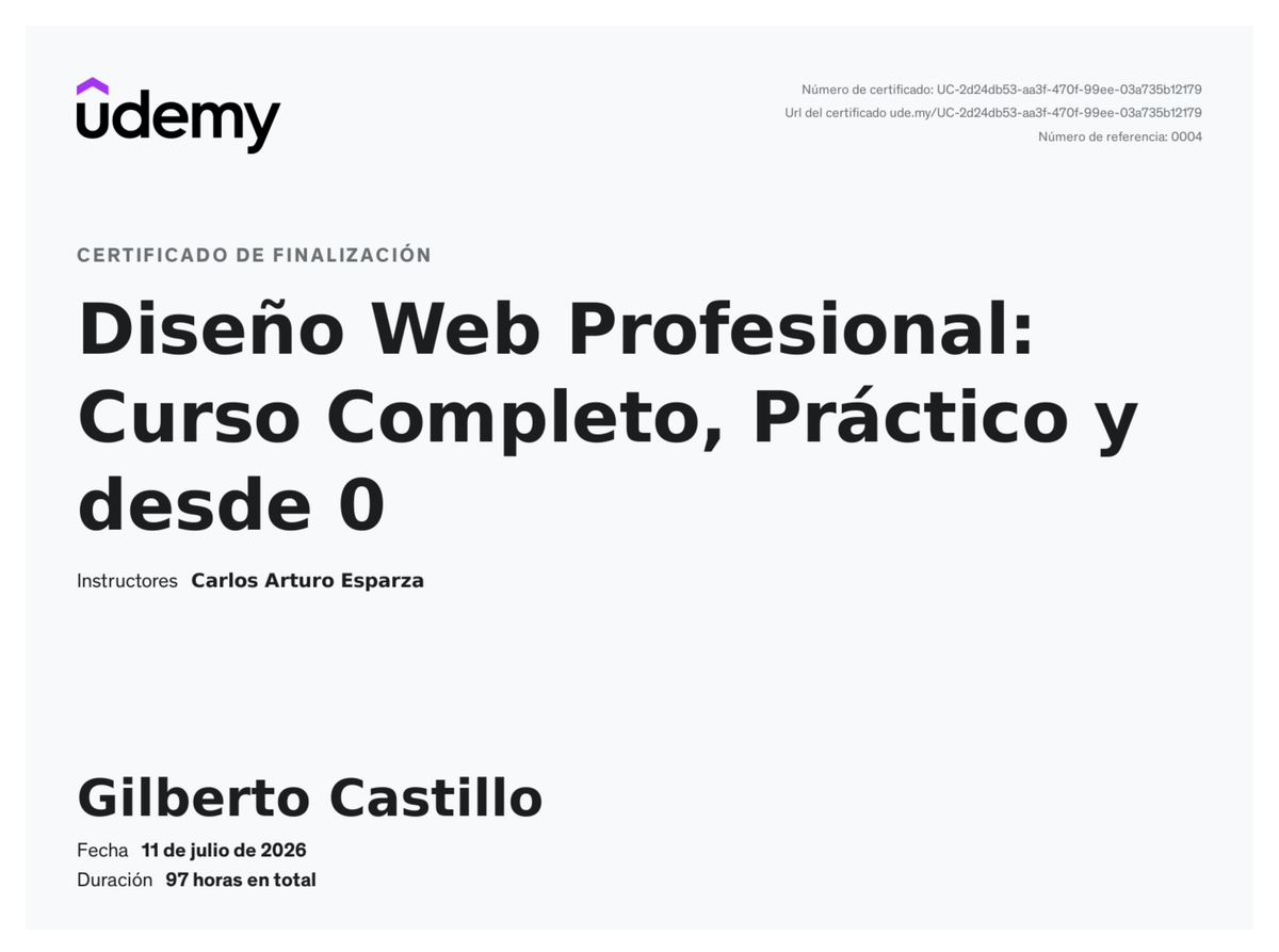 Diseño Web Profesional: Curso Completo, Práctico y desde 0