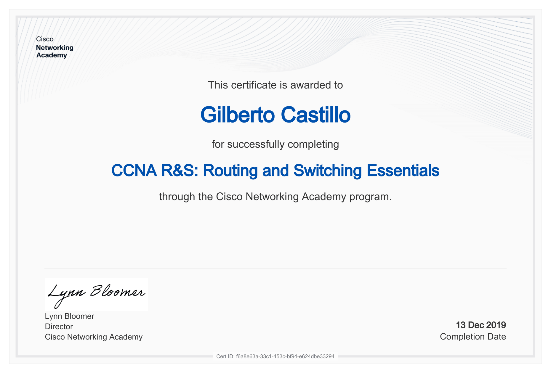 CCNA R&S Fundamentos de Routing y Switching
